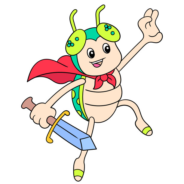 花朵摆出超级英雄的姿势，拿着一个图片下载