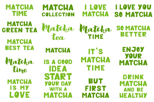 抹茶字体设置图片下载