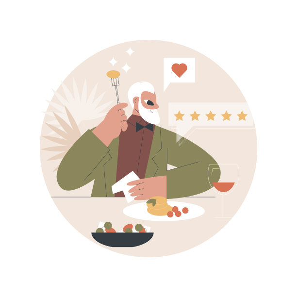 食物评论家抽象概念图片下载