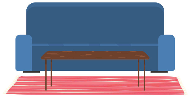 柔软的沙发和五颜六色的枕头图片下载