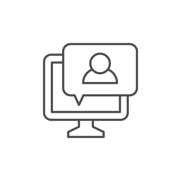 在线消息线大纲图标图片下载