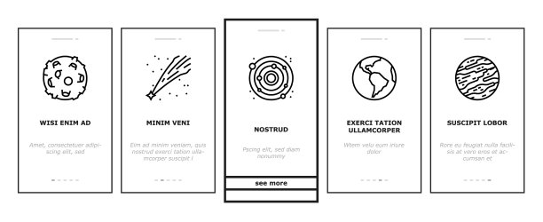 星系系统空间上的图标设置图片下载