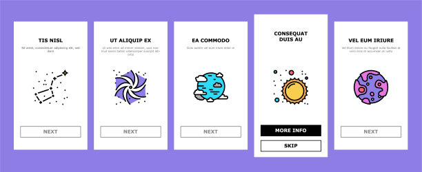 星系系统空间上的图标设置图片下载