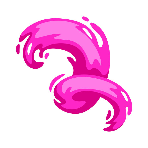 抽象的粉色漩涡或油漆吸污颜色光泽图片下载