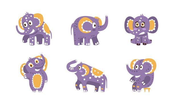 可爱的baelephants收集可爱的非洲图片下载