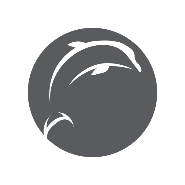 海豚标志模板海豚跳跃标志图片下载