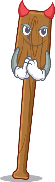 船桨装扮成魔鬼卡通人物设计图片下载