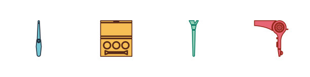 设置指甲锉，眼影调色板化妆刷图片下载