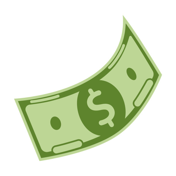 美元纸币卡通图标卡通图片下载