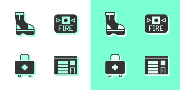 先设置建筑消防站消防靴图片下载