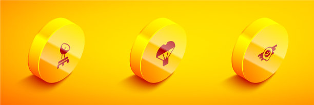 设置降落伞上的等距雷达箱图片下载