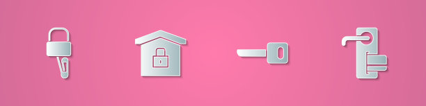 设置剪纸开锁开锁房子图片下载