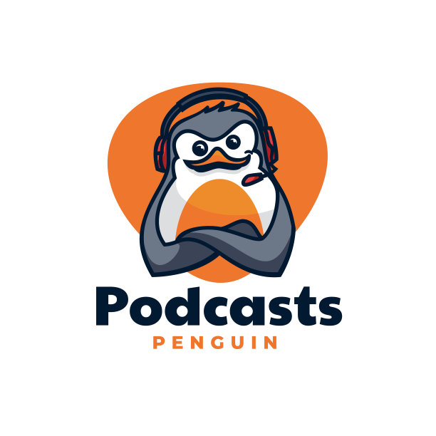 标志播客简单的吉祥物风格图片下载