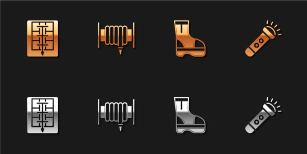 设置疏散计划，消防水带，卷筒靴和图片下载