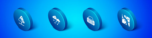 设置雪崩运动包等距路标图片下载