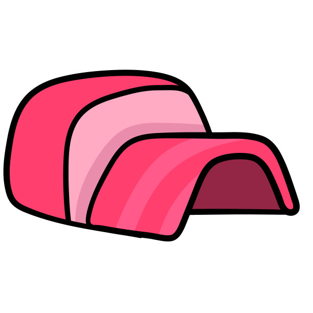 红色运动帽纸盒表情涂鸦图标绘图图片下载