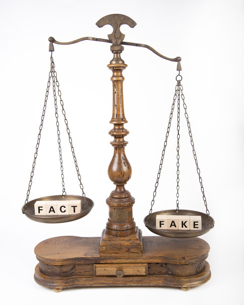 用“事实”和“假”作为区分两者的符号图片下载