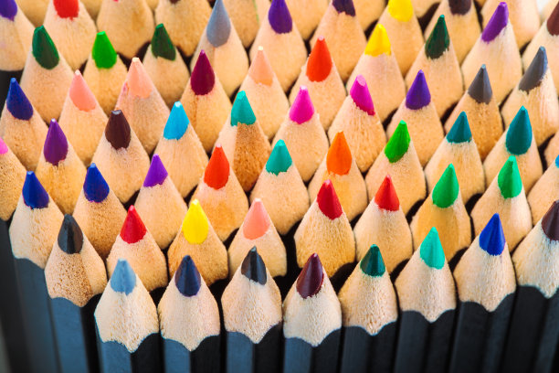 用于绘制俯视图背景图像的彩色铅笔图片下载