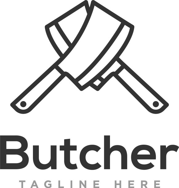 屠夫标志图标设计图片下载