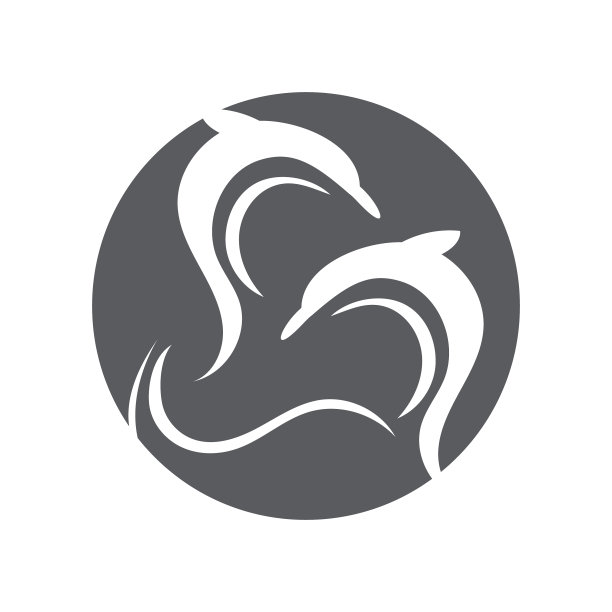 海豚标志模板海豚跳跃标志图片下载