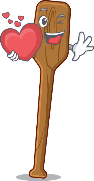 一个卡通人物抱着一把甜桨图片下载