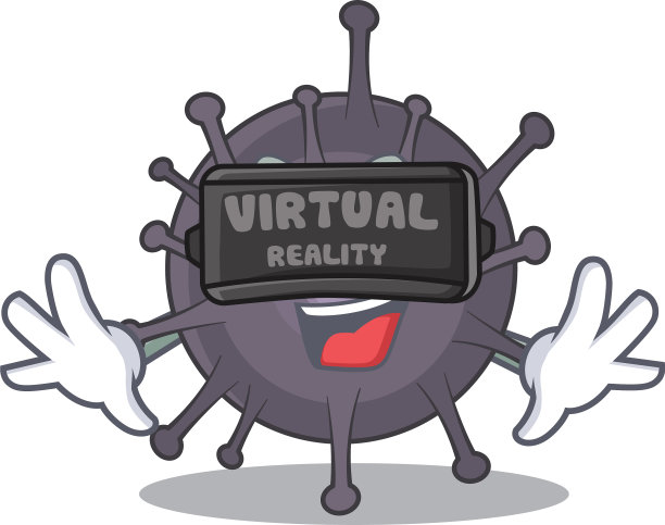 沙门氏菌用虚拟现实头盔玩游戏图片下载