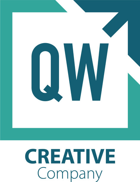 首字母qw创意出盒标志设计图片下载