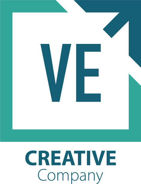 首字母ve创意出盒标志设计图片下载