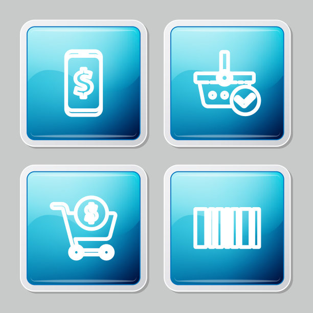 集智能手机与美元购物篮图片下载