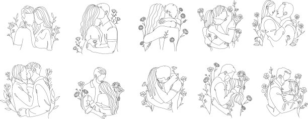 收藏连行情侣接吻图片下载