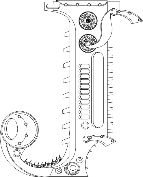 字母j着色书上的主题图片下载