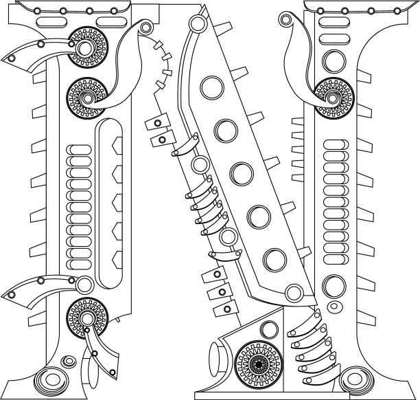 字母n着色书上的主题图片下载