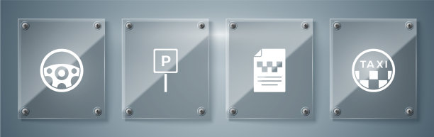 设置出租车车顶和驾驶证停车图片下载