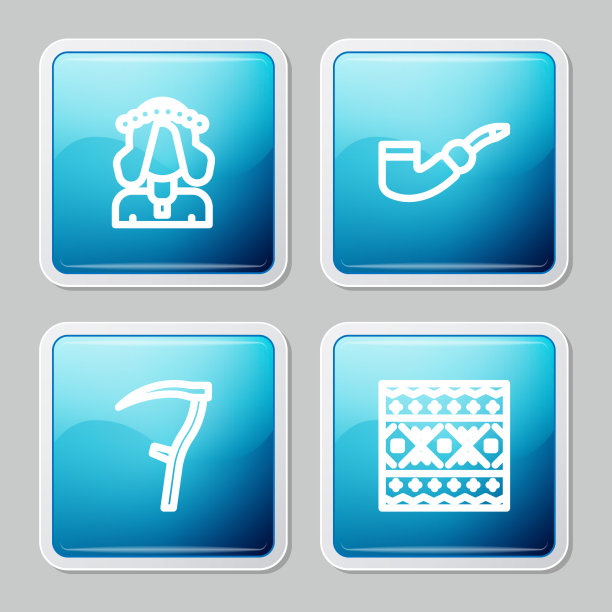 一名乌克兰妇女正在抽烟斗图片下载