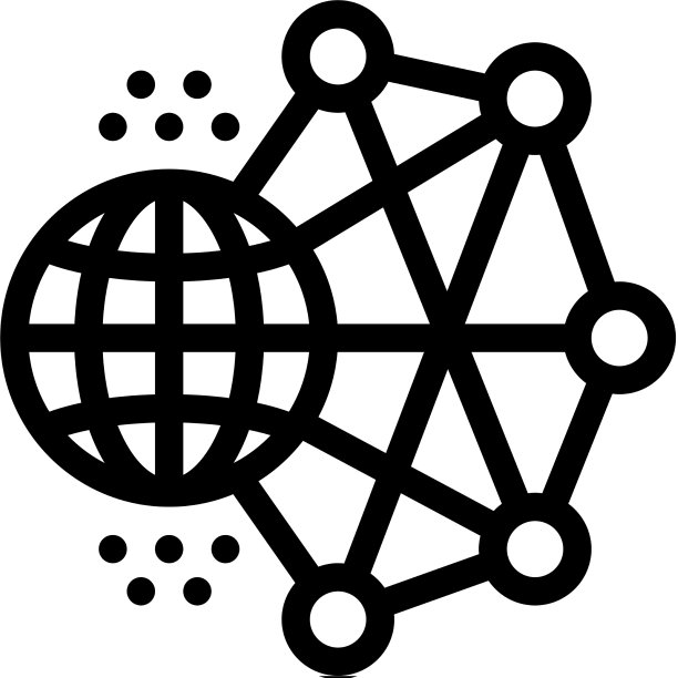 世界网络机器学习线性图标图片下载
