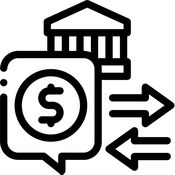 财政政策线性图标图片下载