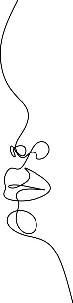 线条艺术妇女脸部画黑人妇女爆炸图片下载