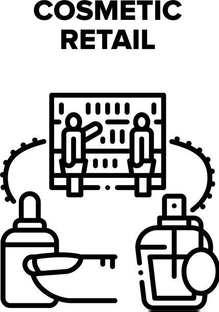 化妆品零售黑图片下载
