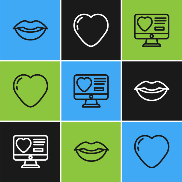 设行微笑唇约会app在线和心图片下载