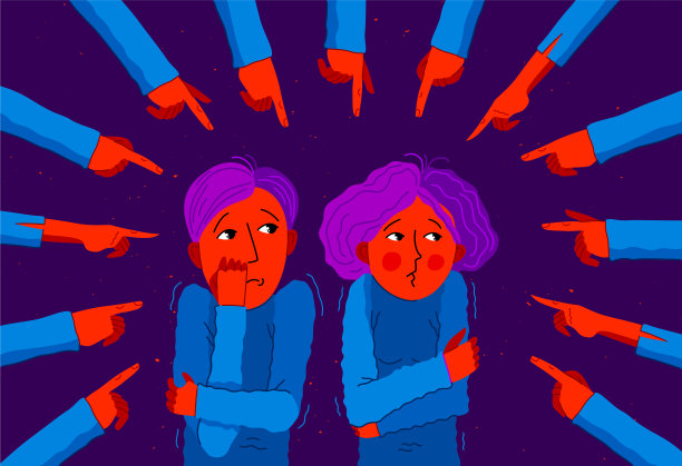 羞辱和指责概念手指指点点图片下载