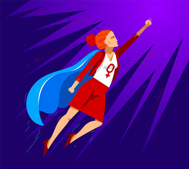 女权主义女性超级英雄社会正义战士图片下载