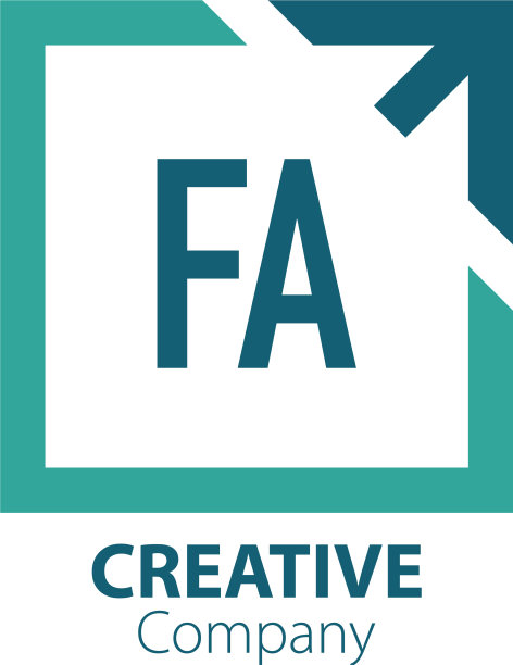 首字母fa创意出盒标志设计图片下载