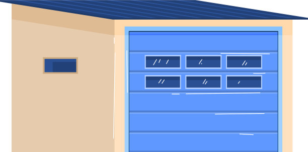 现代实心车库美门图片下载