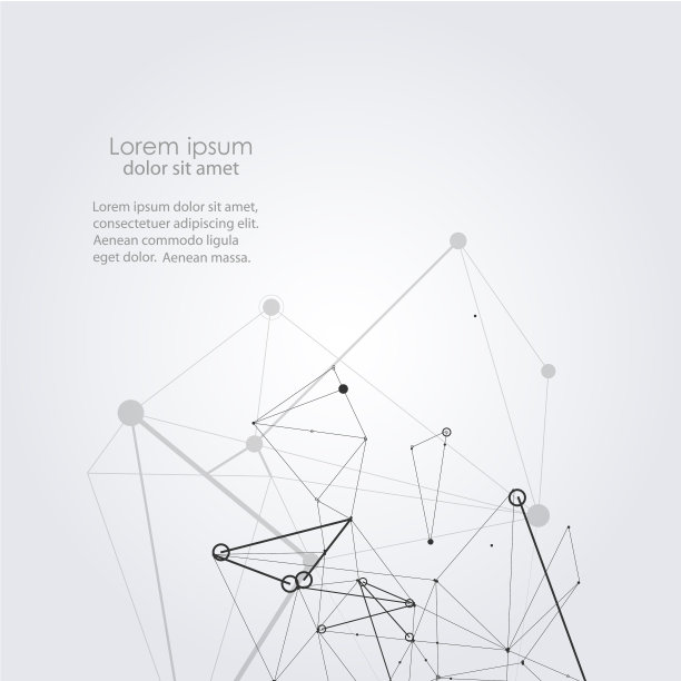 线条艺术模板与社会联系的形状上图片下载