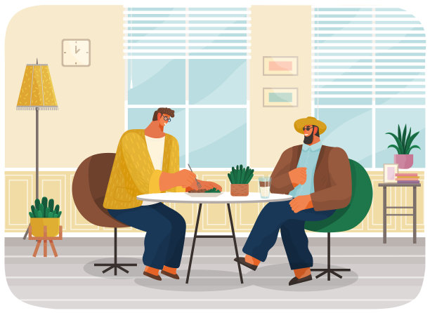 朋友或生意伙伴坐在咖啡馆或图片下载