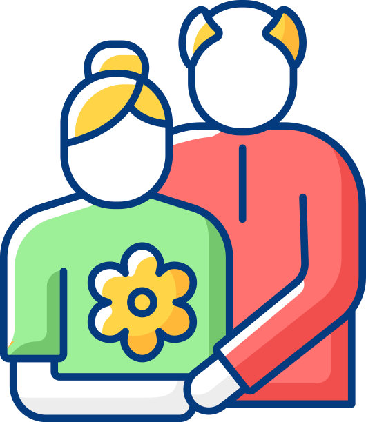 老夫妇RGB颜色图标图片下载