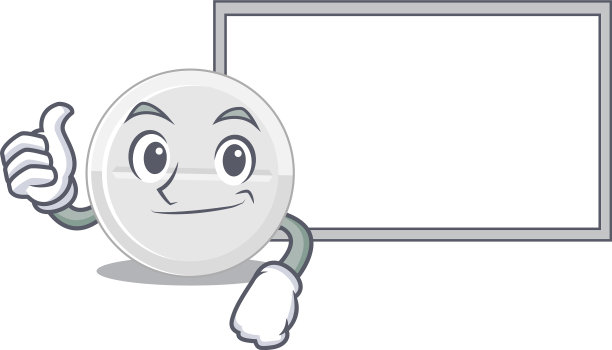 平板药物漫画人物与白板图片下载