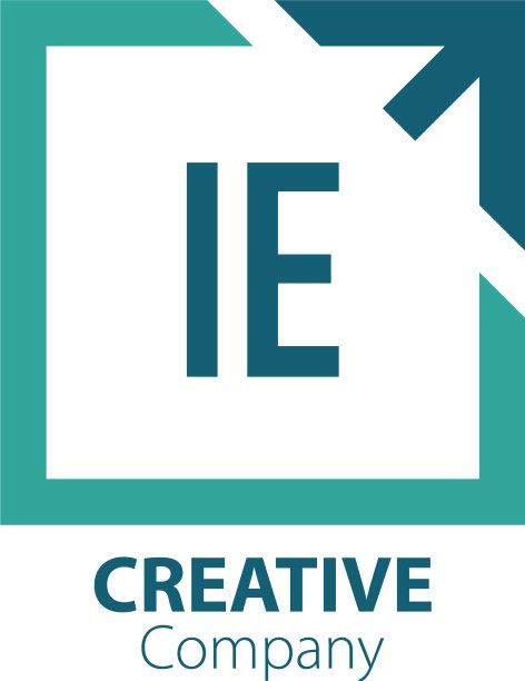 首字母ie创意出盒标志设计图片下载