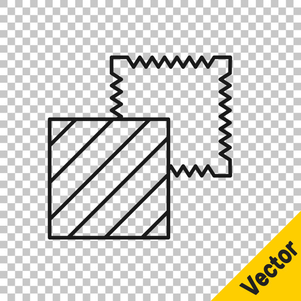 黑色线条的织物辊子被隔离图片下载