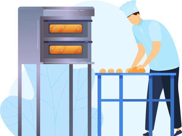 厨师为烘焙准备生面团图片下载